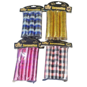 Serpentina Metalizada X12 Paquetes