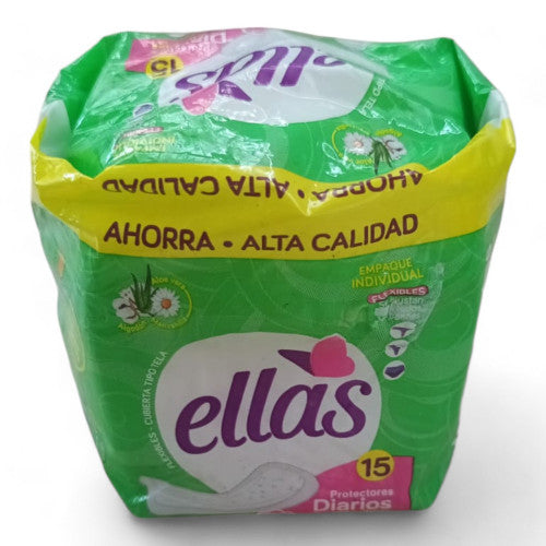 Paquete Protectores Diarios Ellas X15 Unidades X12 Paquetes