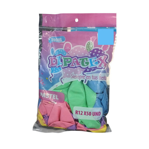 Bomba Dipatex R12X50 Surtida Pastel X6 Unidades