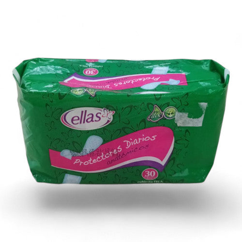 Paquete Protectores Diarios Ellas Anatómicos X30 Uni X12 Paquetes