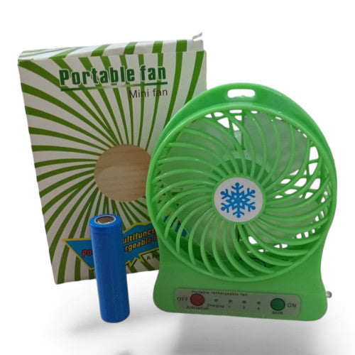 Mini Ventilador Portatil Recargable X 3 Unidades