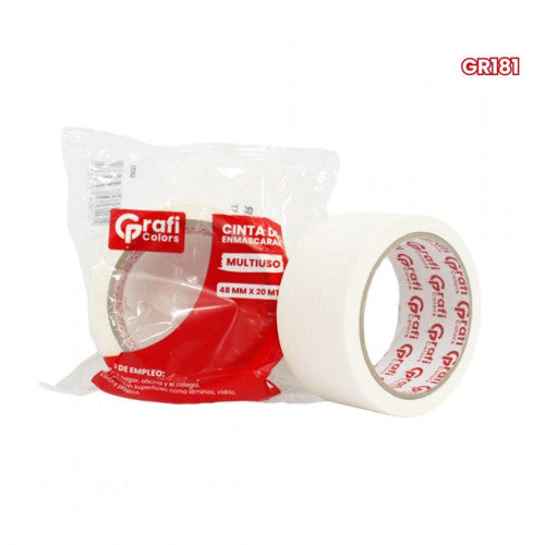 Cinta De Enmascarar Grafi Colors 48mm X20 MTRS GR181 X12 Unidades