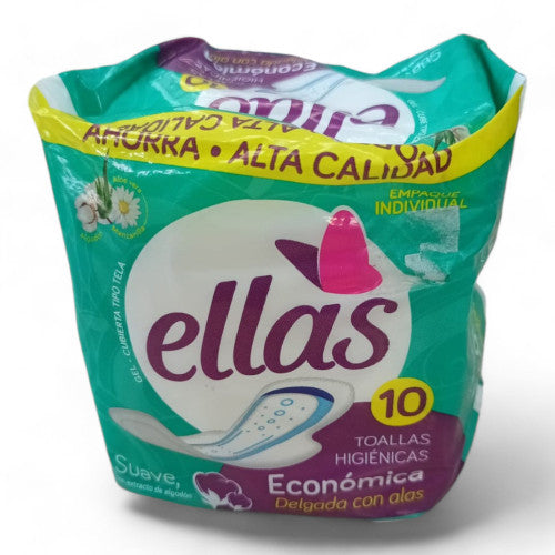 Paquete De Toallas Higiénicas Ellas X10 Unidades X 12 Paquetes