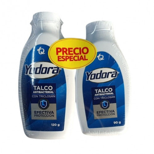 Talco Yodora 120+90 X2 Paquetes