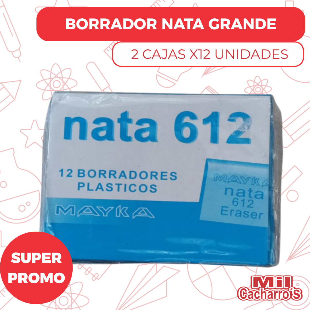 Borrador Nata Caja (X12) X2 Cajas