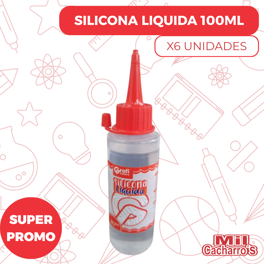 Silicona Liquida 100ML Grafi colors GR277 X6 Unidades