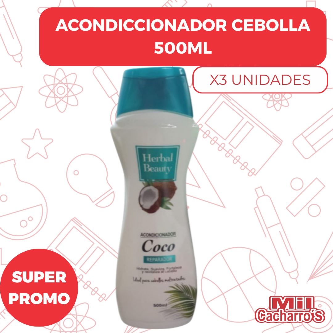 Acondicionador Coco X500ML X3 Unidades