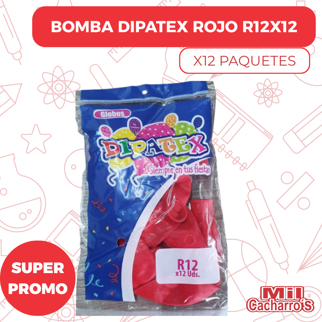 Bomba Dipatex R12X12 Rojo X12 Unidades