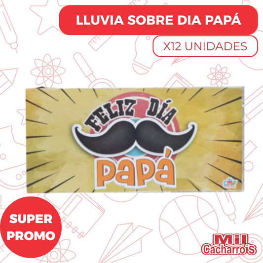 Lluvia Sobres Dia De Padres X12 Unidades