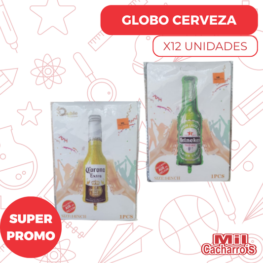 Globo Cerveza X12 Unidades