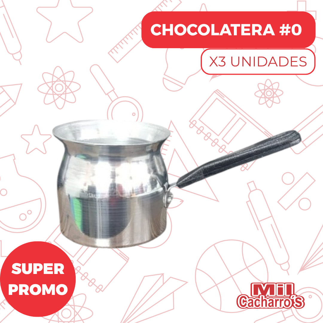 Chocolatera #0 X3 Unidades