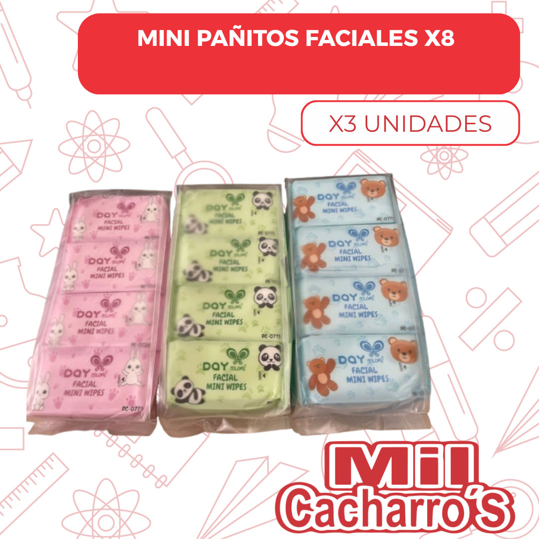 Mini Pañitos Faciales X8 -