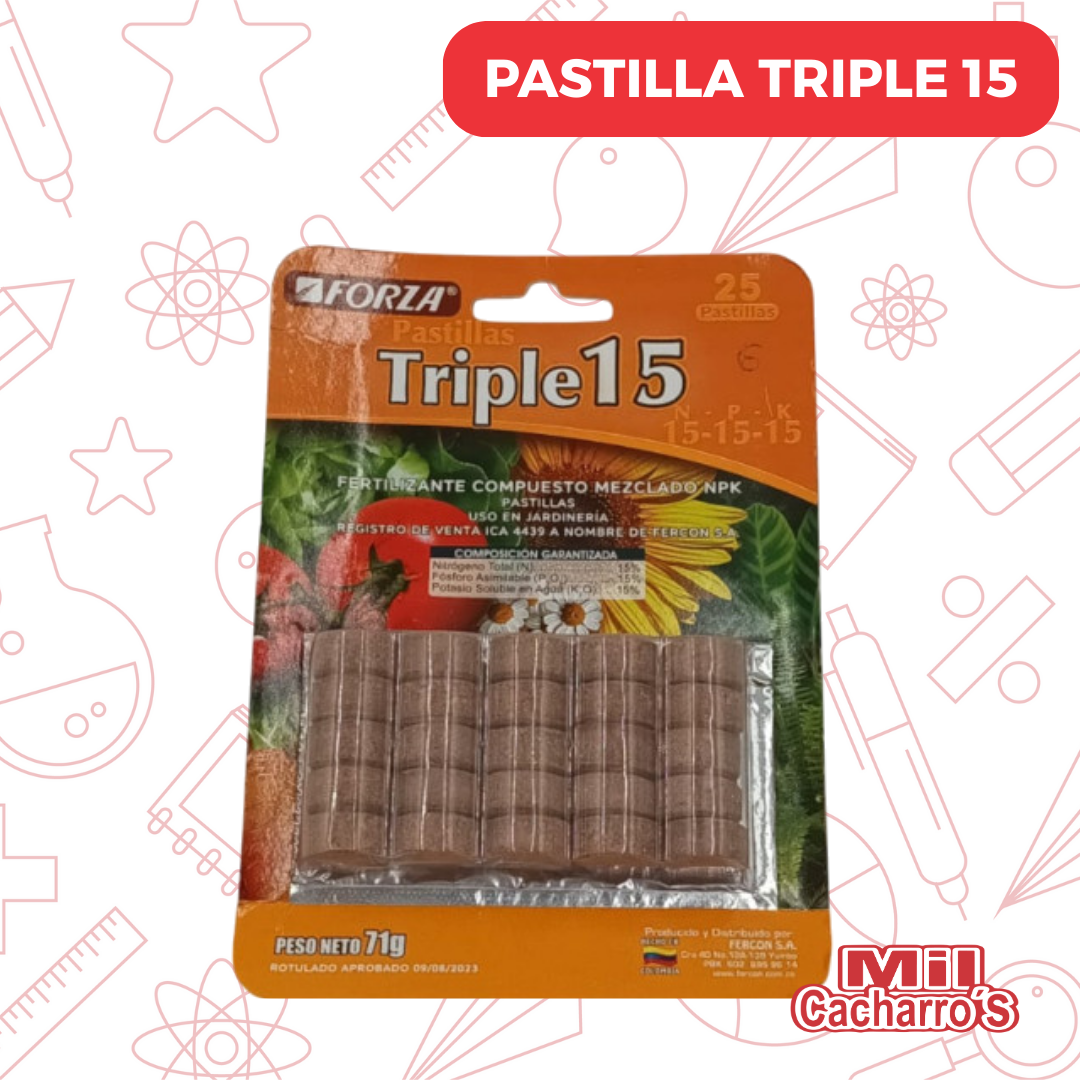 Pastilla Triple 15 X20
