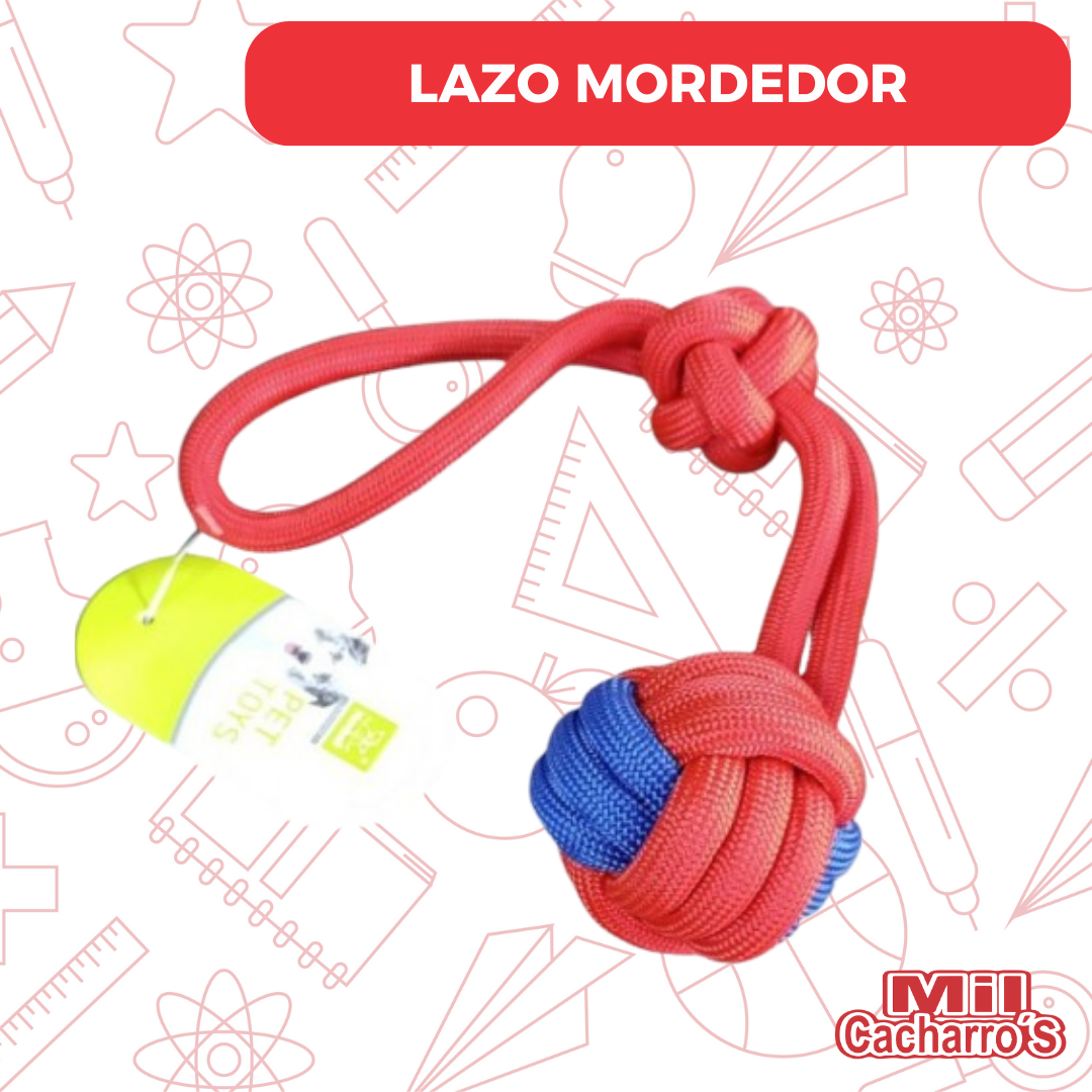 Lazo Mordedor Con Pelotas Mascotas