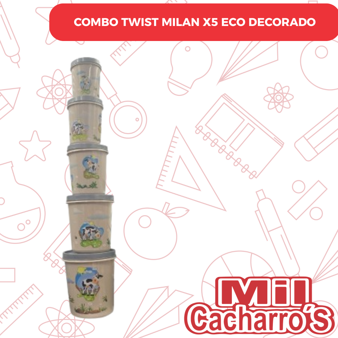 Combo Twist Milan X5 Eco Decorado