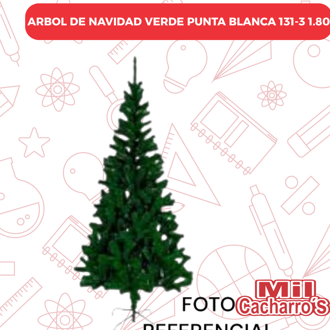 Arbol De Navidad Verde Punta Blanca 131-3 1.80