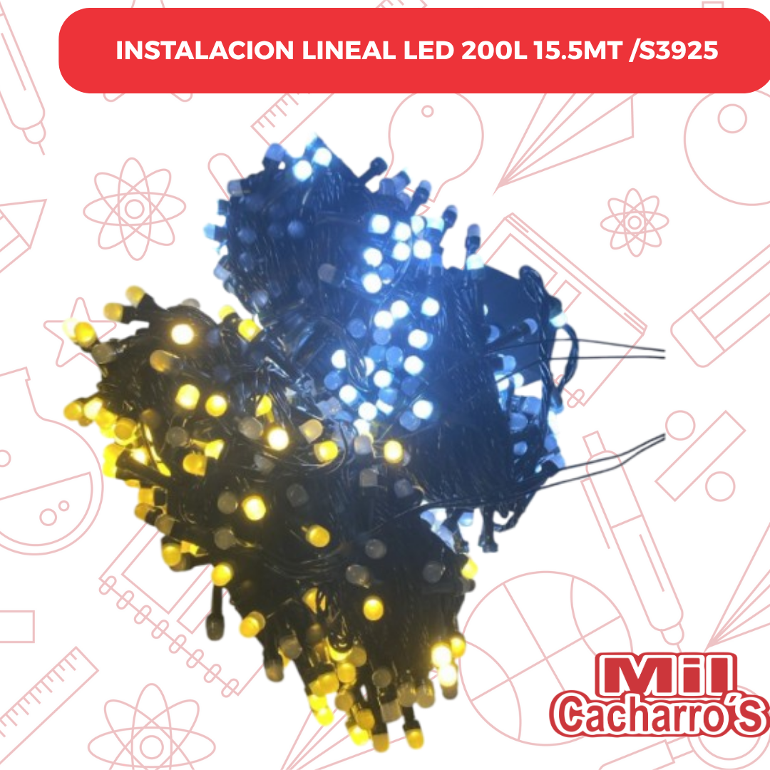 Instalacion Lineal Led 200L 15.5MT /S3925