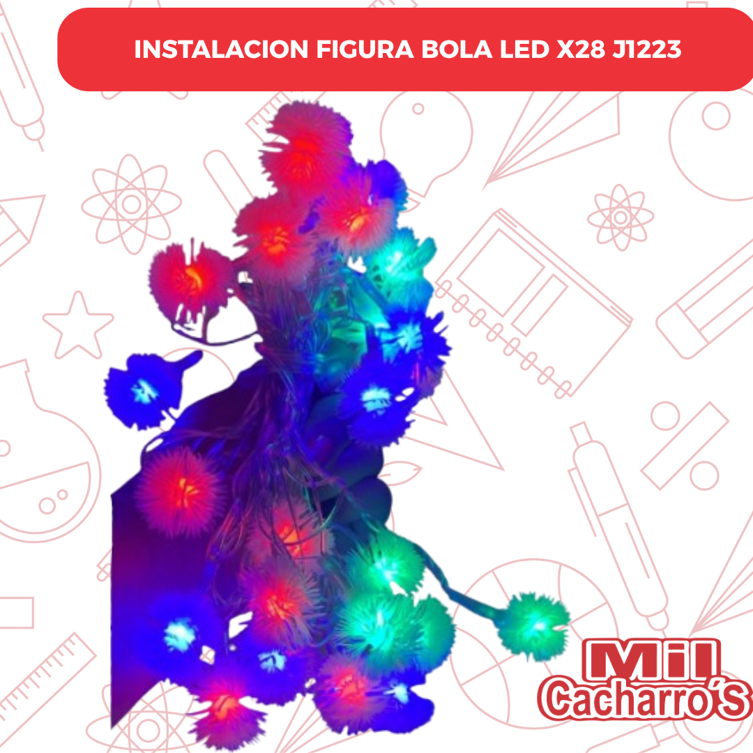 Instalación Figura Bola Led X28 J1223