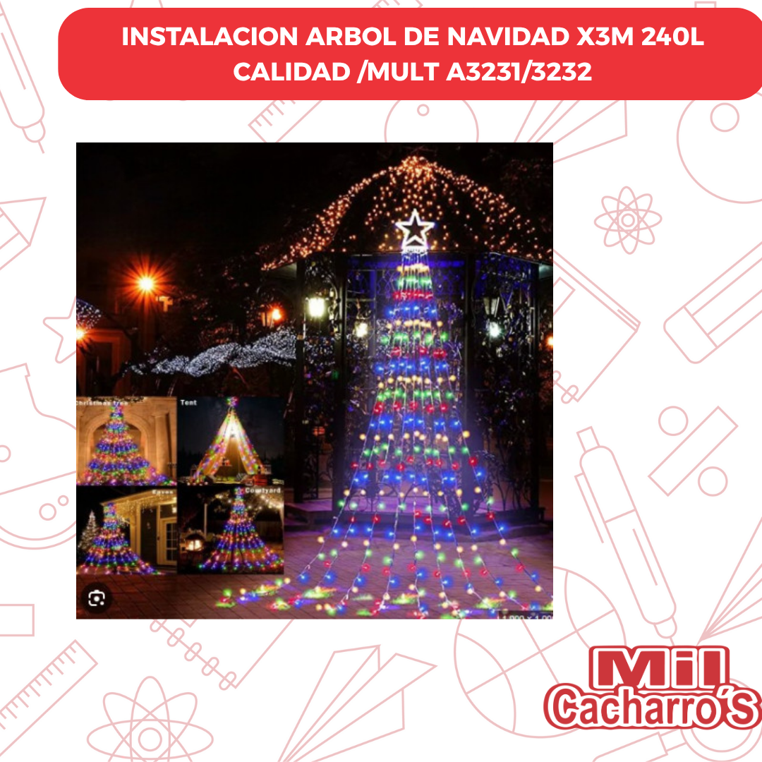 Instalación Arbol De Navidad X3M 240L CALIDAD /MULT A3231/3232