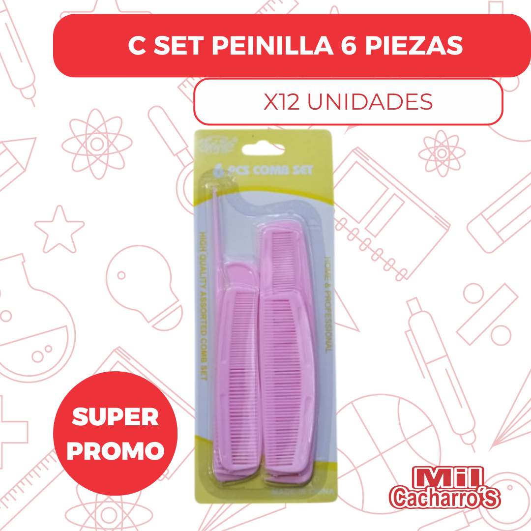 Set De Peinilla 3523 6Pcs X12 Unidades