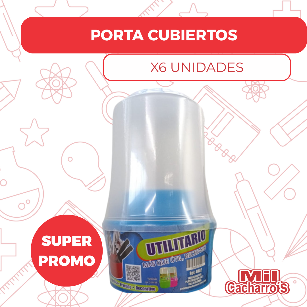 Porta Cubiertos Ref 4002 X6 Unidades