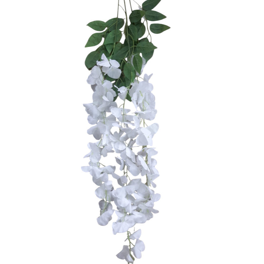 Flores Colgar Blanca 75CM REF SE4337 X3 Unidades