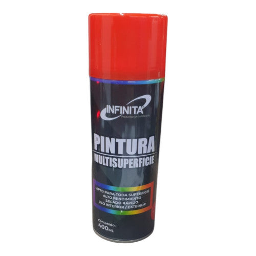 Aerosol Pintura Infinita Multisuperficie Rojo 400ML X 3 Unidades