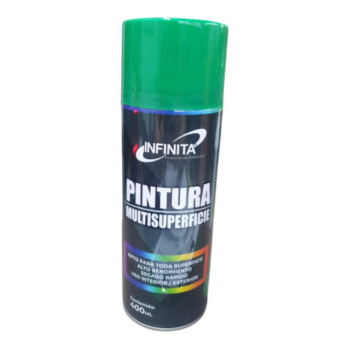 Aerosol Pintura Infinita Multisuperficie Verde 400ML X 3 Unidades