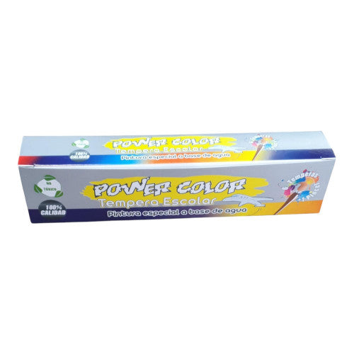 Caja Tempera Escolar Power Color X6 Cajas