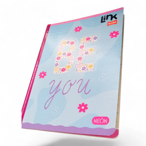 Cuaderno 100 Hojas Con Stickers Rayado Y Cuadriculado Link X6 Unidades