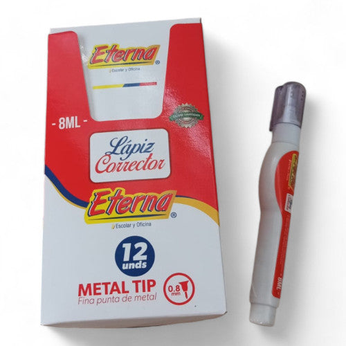 Corrector Liquido Eterna Caja X12 X3 Cajas