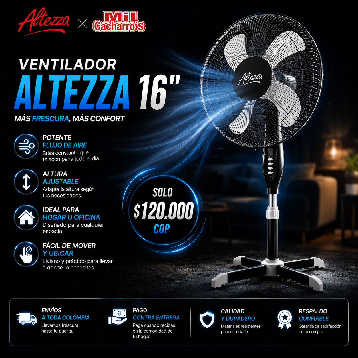 Ventilador Altezza 16"