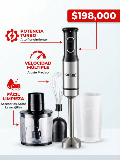 LICUADORA DE INMERSION 4 EN 1