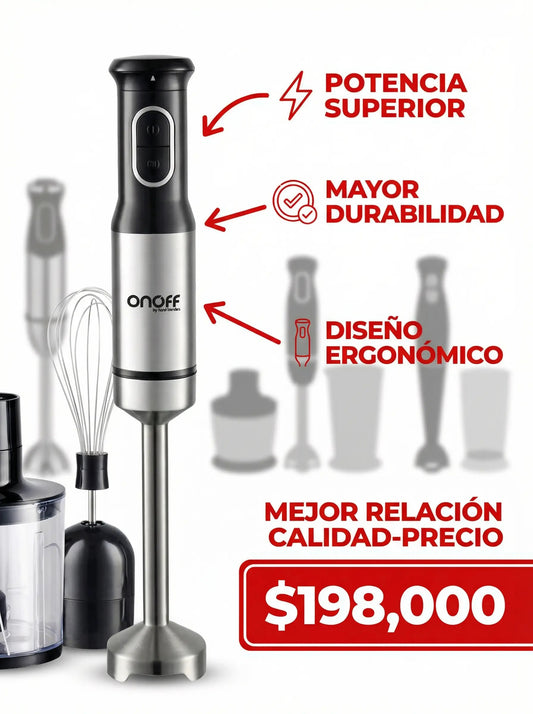 LICUADORA DE INMERSION 4 EN 1