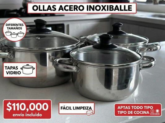 Juego de ollas x3 DKASA