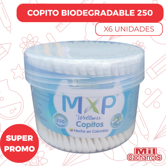 Copitos Biodegradables MXP Por 250 X6 Unidades