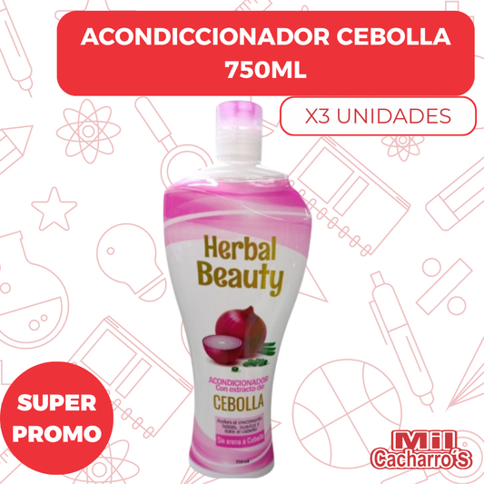 Acondicionador De Cebolla X750ML X3 Unidades