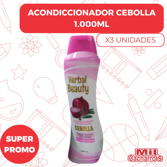 Acondicionador Cebolla X1000ML X3 Unidades