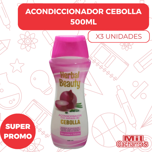 Acondicionador Cebolla X500ML X3 Unidades
