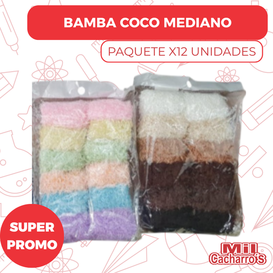 Bamba Coco Mediano Paquete X12 Unidades