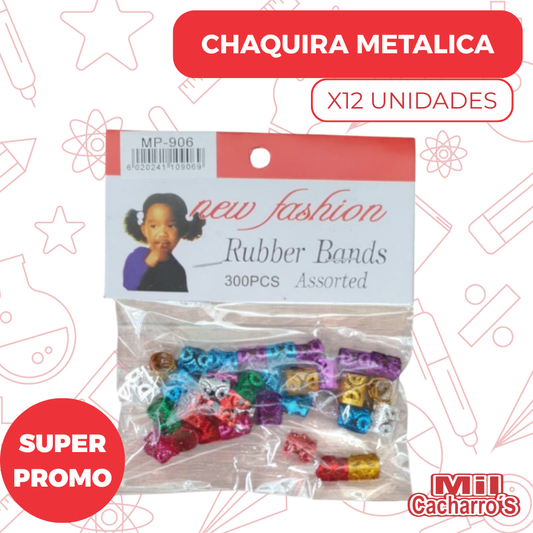 Chaquira Metalica X12 Unidades