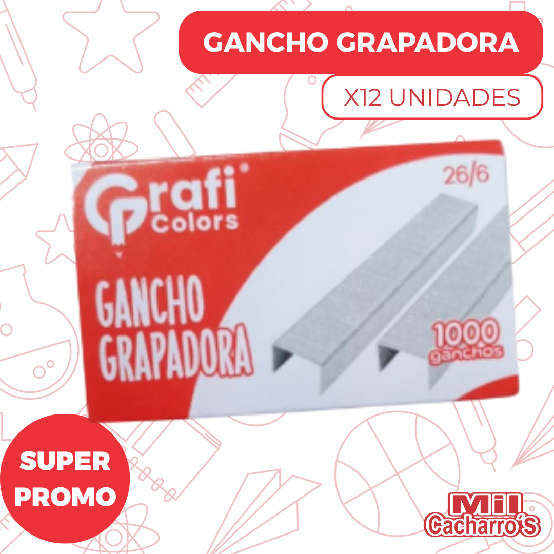 Gancho Gapadora Graficolor Gr122 X12 Unidades
