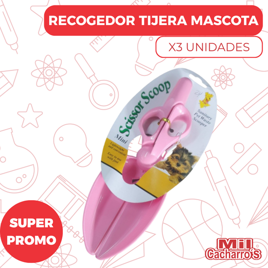 Recogedor Para Mascota X3 Unidades