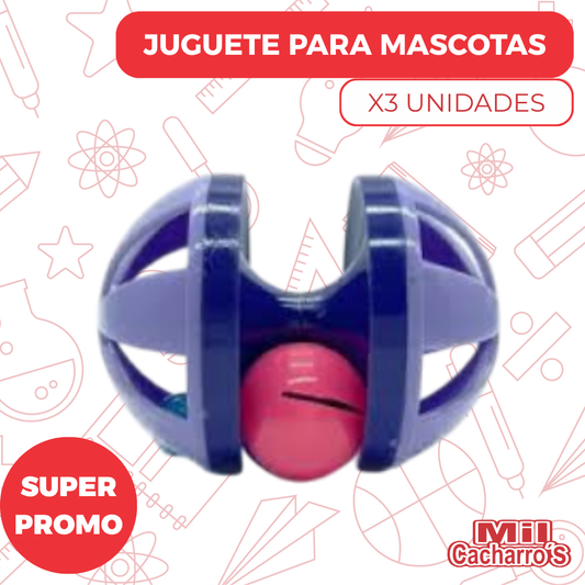 Juguete Para Mascota X3 Unidades