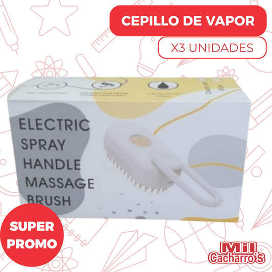 Cepillo A Vapor Para Mascotas X3 Unidades