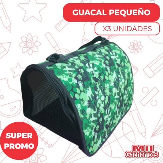 Guacal Pequeño X3 Unidades