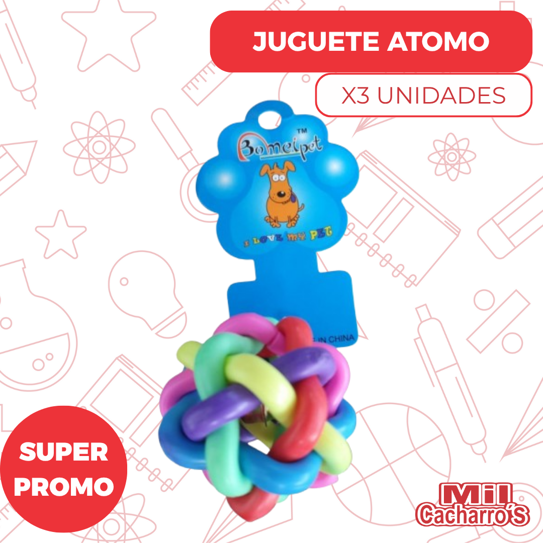 Pelota Atomo Pequeña X3 Unidades