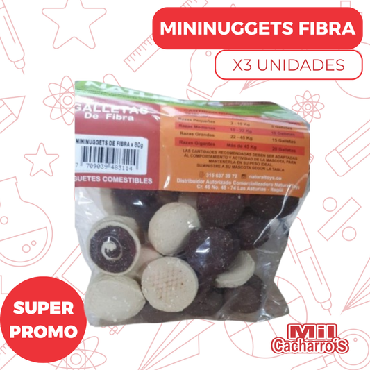 Mininuggets Fibra 80G X3 Unidades
