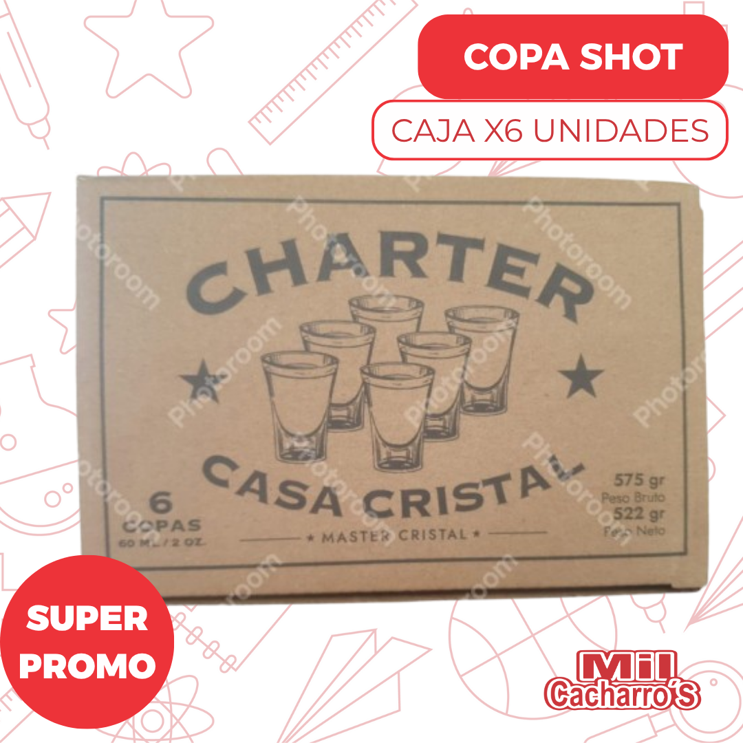Caja De Copas X6 Unidades