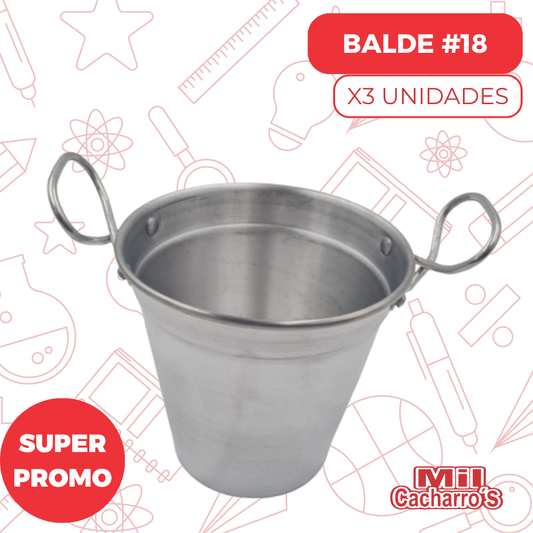 Balde # 18 X3 Unidades